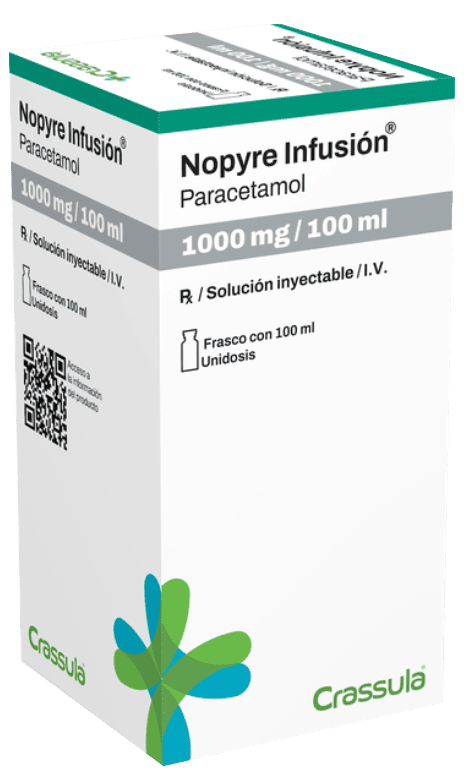 Pharma 15 Nopyre Infusion (Paracetamol) packaging