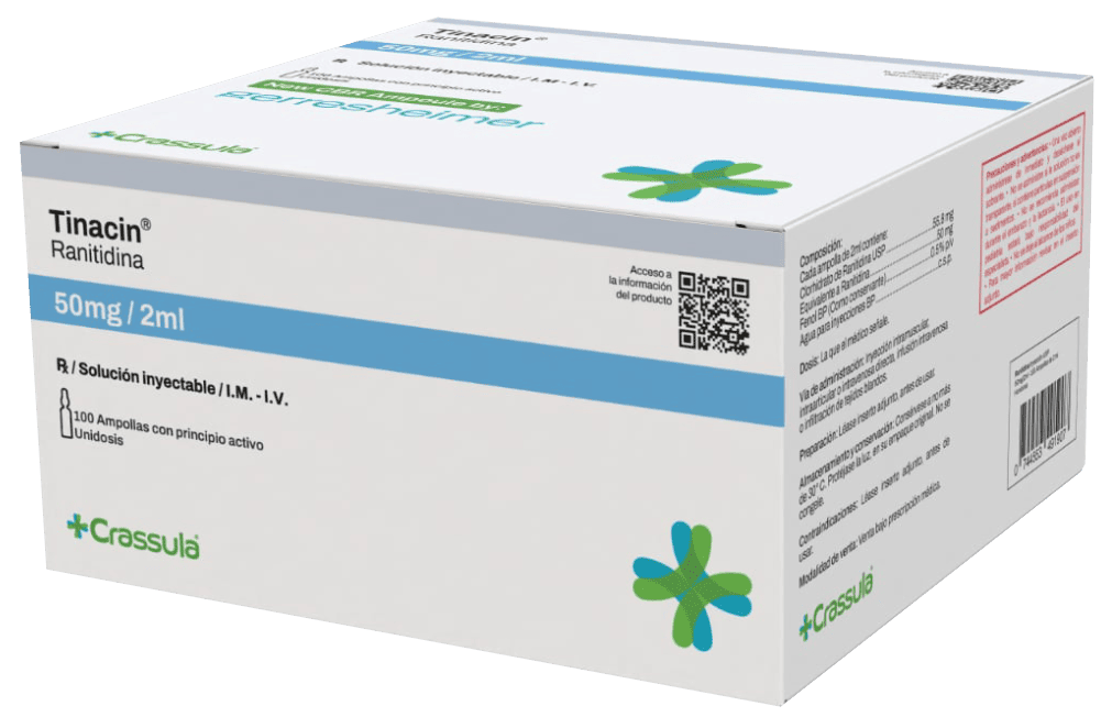 Pharma 18 Tinacin (Ranitidine) packaging