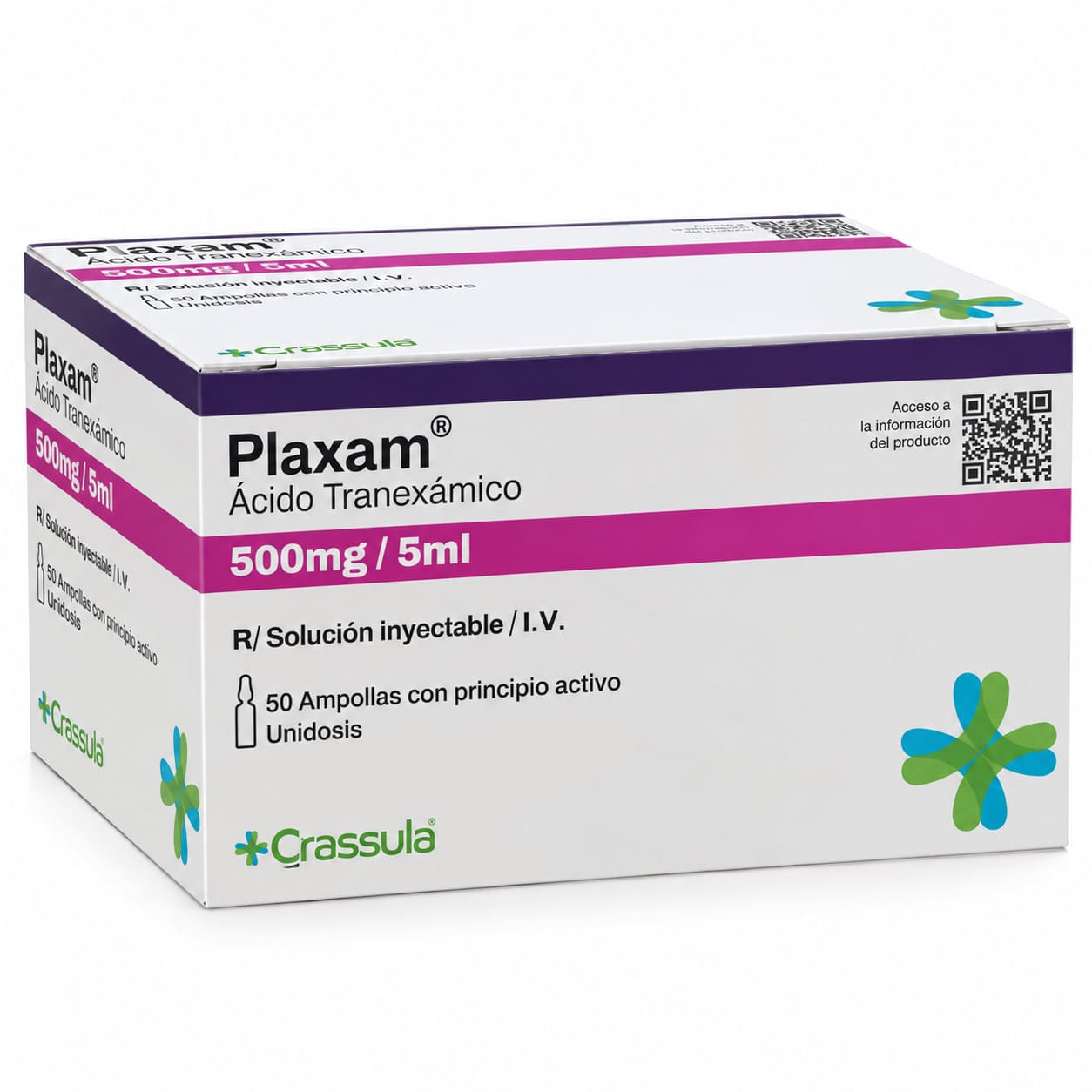 Plaxam (Tranexamic Acid) packaging