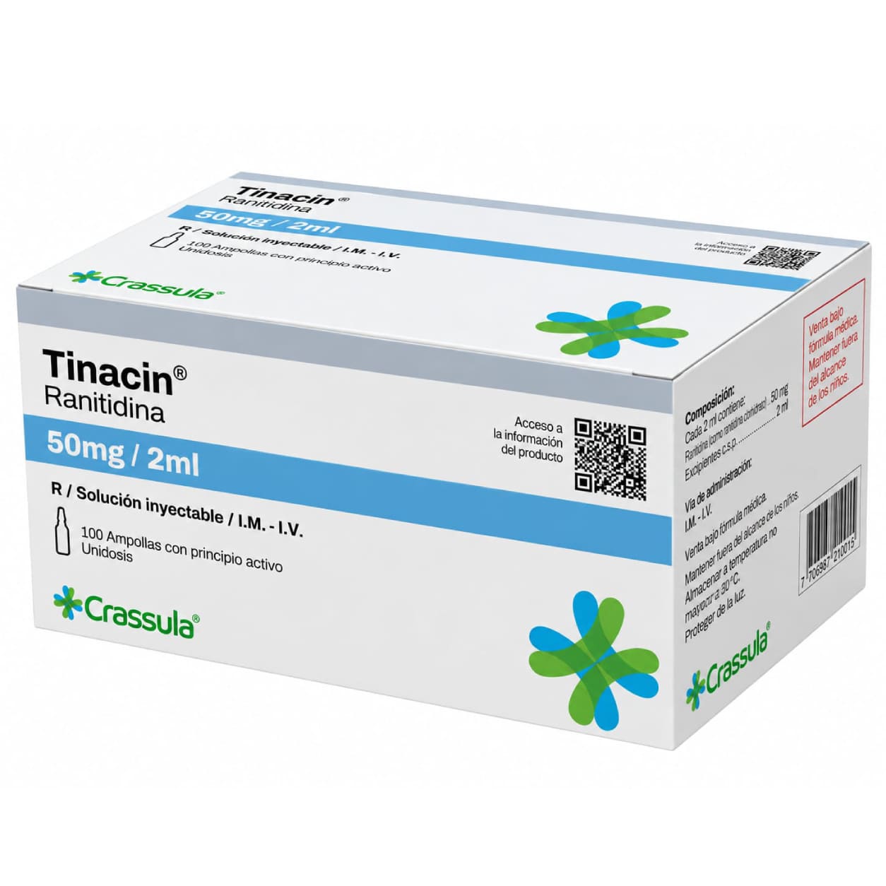 Tinacin (Ranitidine) packaging