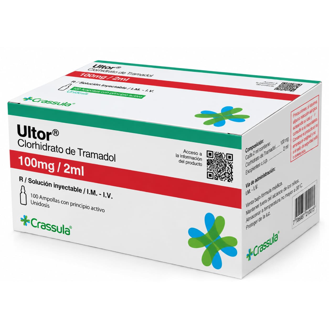 Ultor (Tramadol) packaging