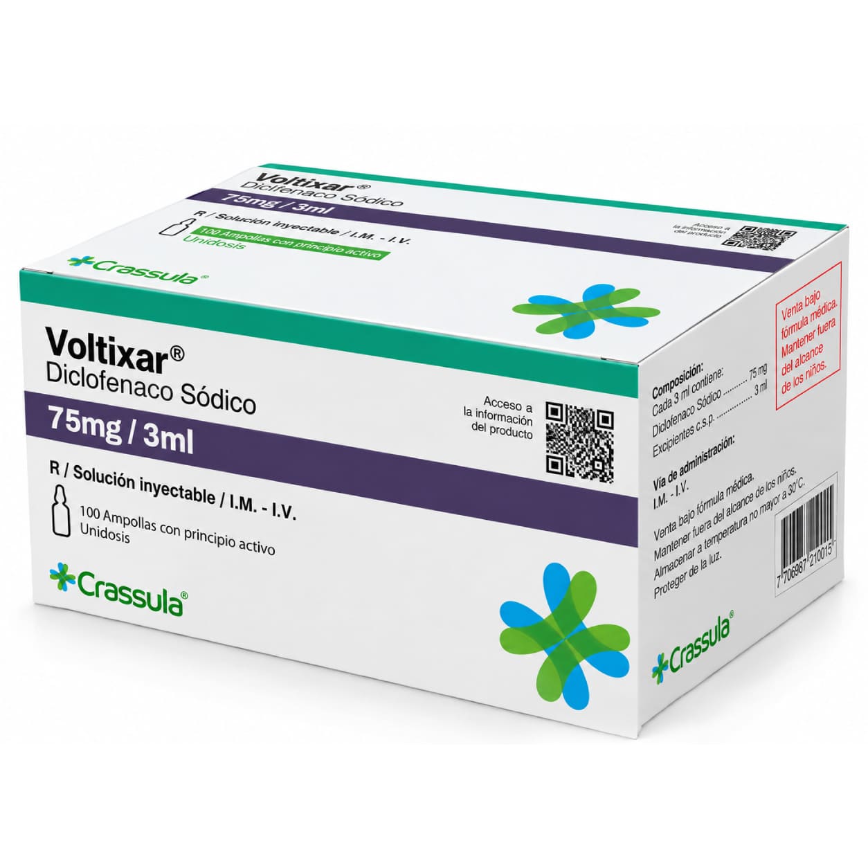 Voltixar (Diclofenac sodium) packaging